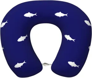 Flag of The United States Commissioner of Fisheries Neck Pillow Memory Foam U-Shaped Travel Neck Pillow for Airplanes Car Home