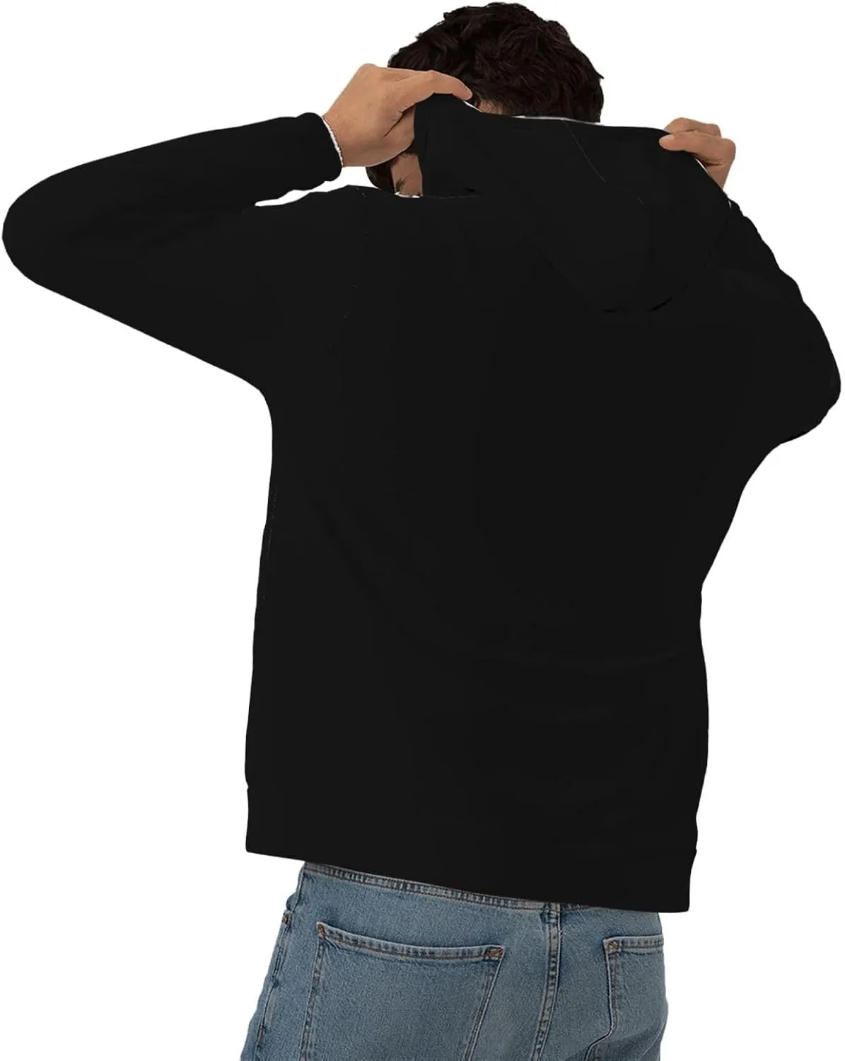 Fleece Pullover Dirt Bke Motocross American Flag Hoodie With Kangaroo Pocket