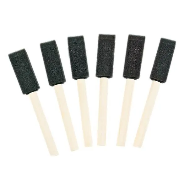 Foam Brushes - 1" (12 Pack)