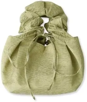 FRAY I.D(フレイ アイディー) Jacquard Ruched Bag, Green, One Size