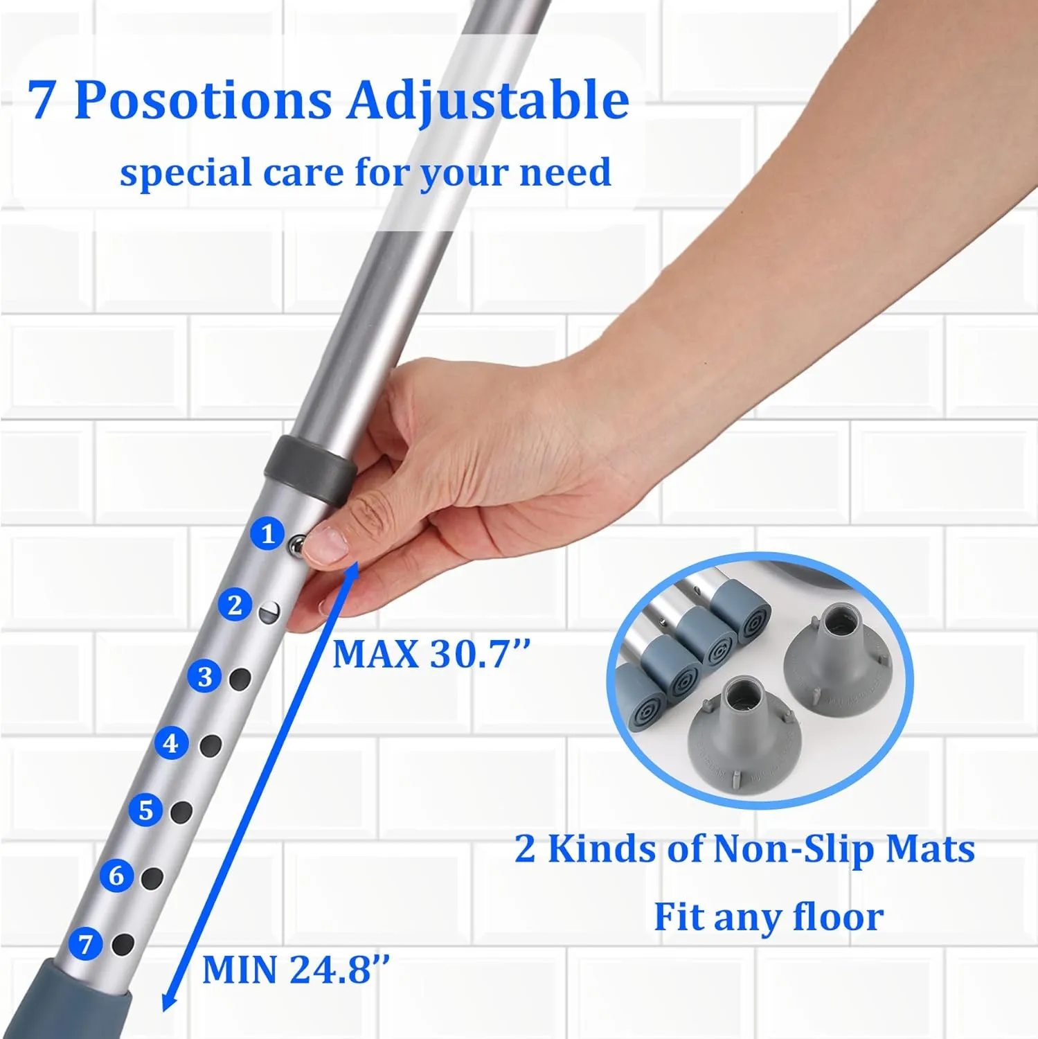FSA/HSA Eligible Toilet Safety Rail - Adjustable Detachable Medical Safety Frame for Elderly & Handicap, Heavy Duty Handles, Fits Most Toilets