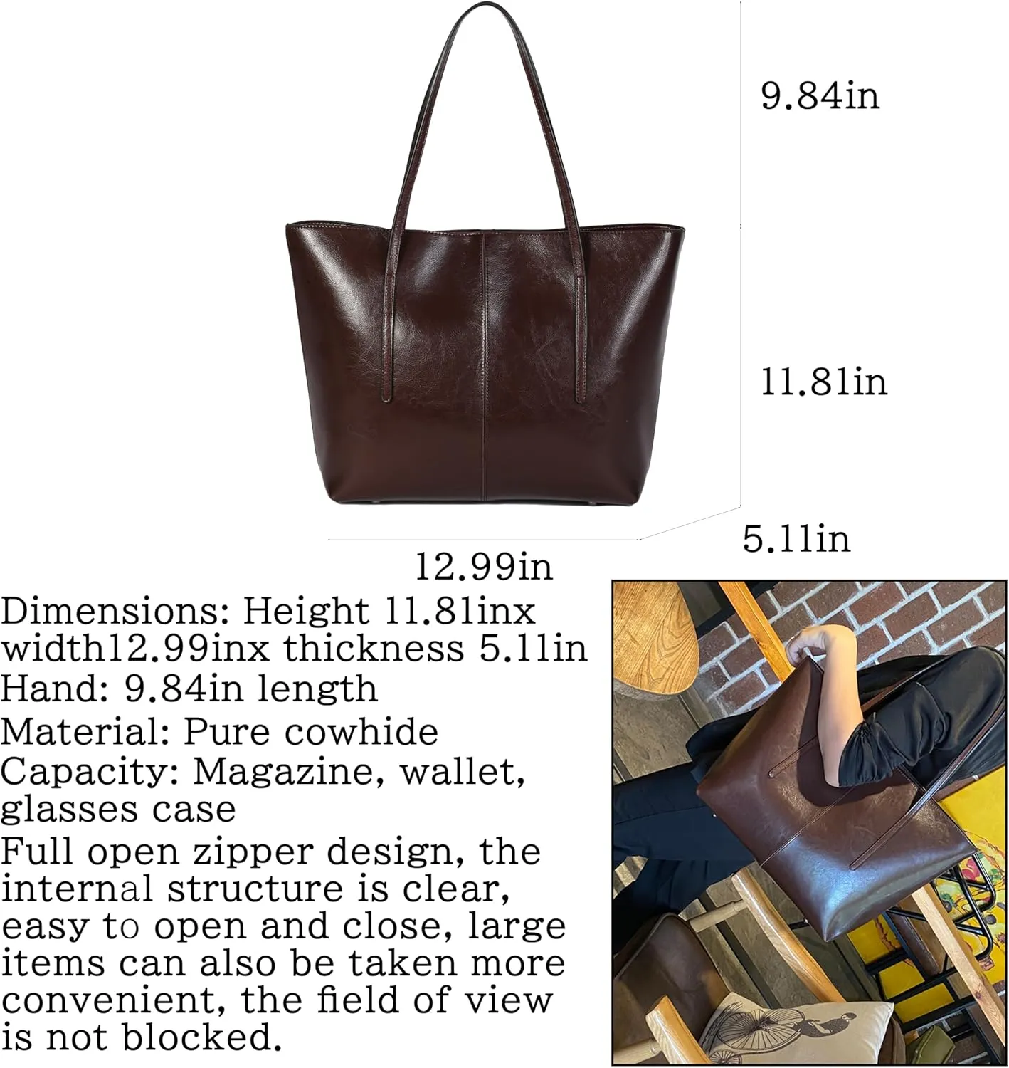 FSDWG Women Fashion Handbags Wallet Tote Bag Shoulder Bag Top Handle Satchel Purse