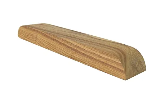 Furnexcel SH007 Wooden Handle for Main Doors/Wardrobes/Cabinets/Cupboards (Oak Brown, Conceal Handle, Teak, 230mm*42mm*25mm (LWH) Set of 2