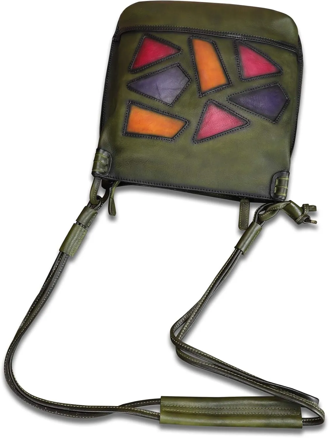 Genuine Leather Crossbody Purses for Women Satchel Purses Vintage Handmade Shoulder Bag Cowhide Handbags