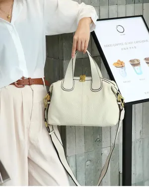 Genuine Leather Women's Bag Purse Shoulder Handbag Cowhide Large Travel Bag
