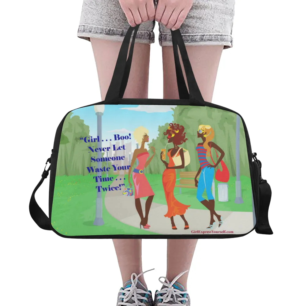 Girl 3 Divas in the Park Travel Bag w/Shoe Compartment