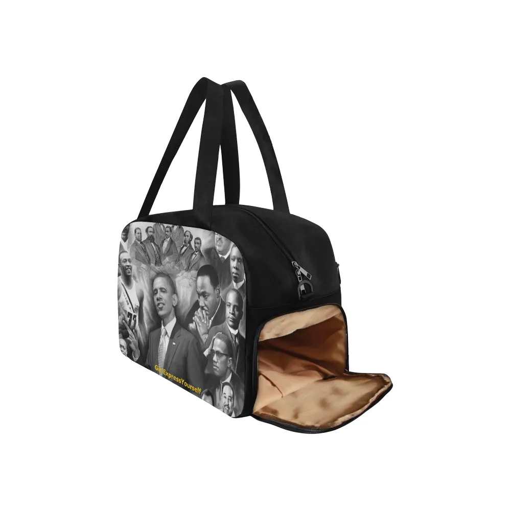 Girl Greatest African American Men Travel Bag w/Shoe Compartment