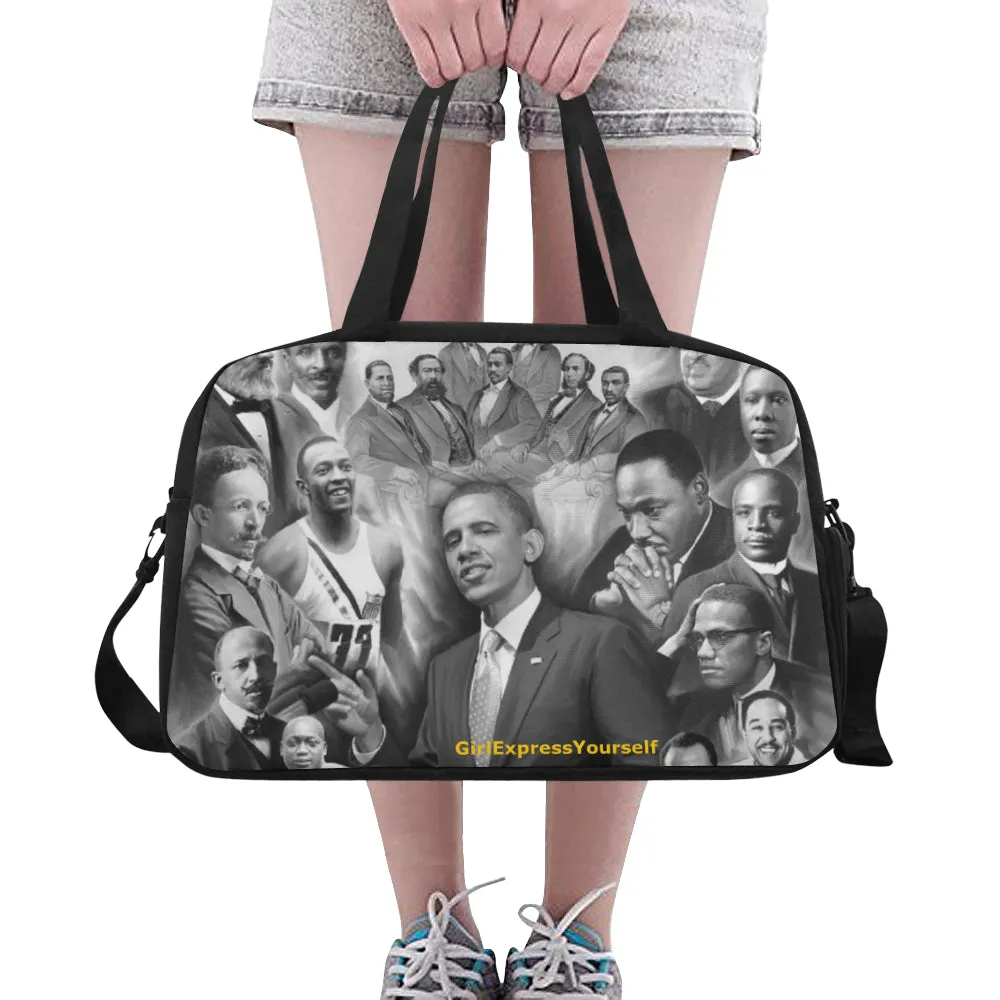 Girl Greatest African American Men Travel Bag w/Shoe Compartment