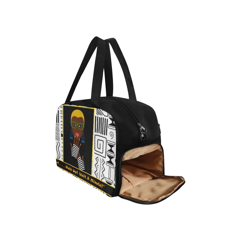 Girl Hold Up Travel Bag w/Shoe Compartment