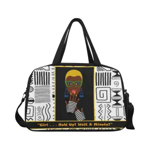 Girl Hold Up Travel Bag w/Shoe Compartment