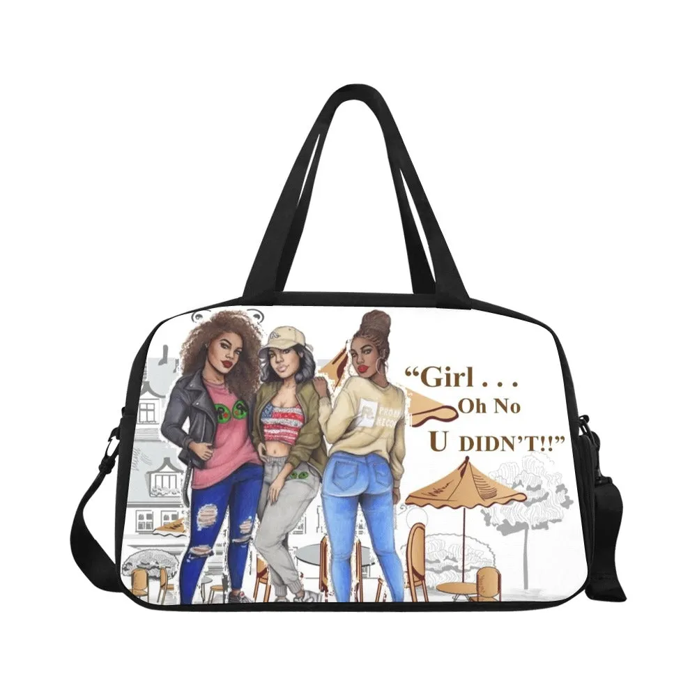 Girl Oh No U Didn't Travel Bag w/Shoe Compartment