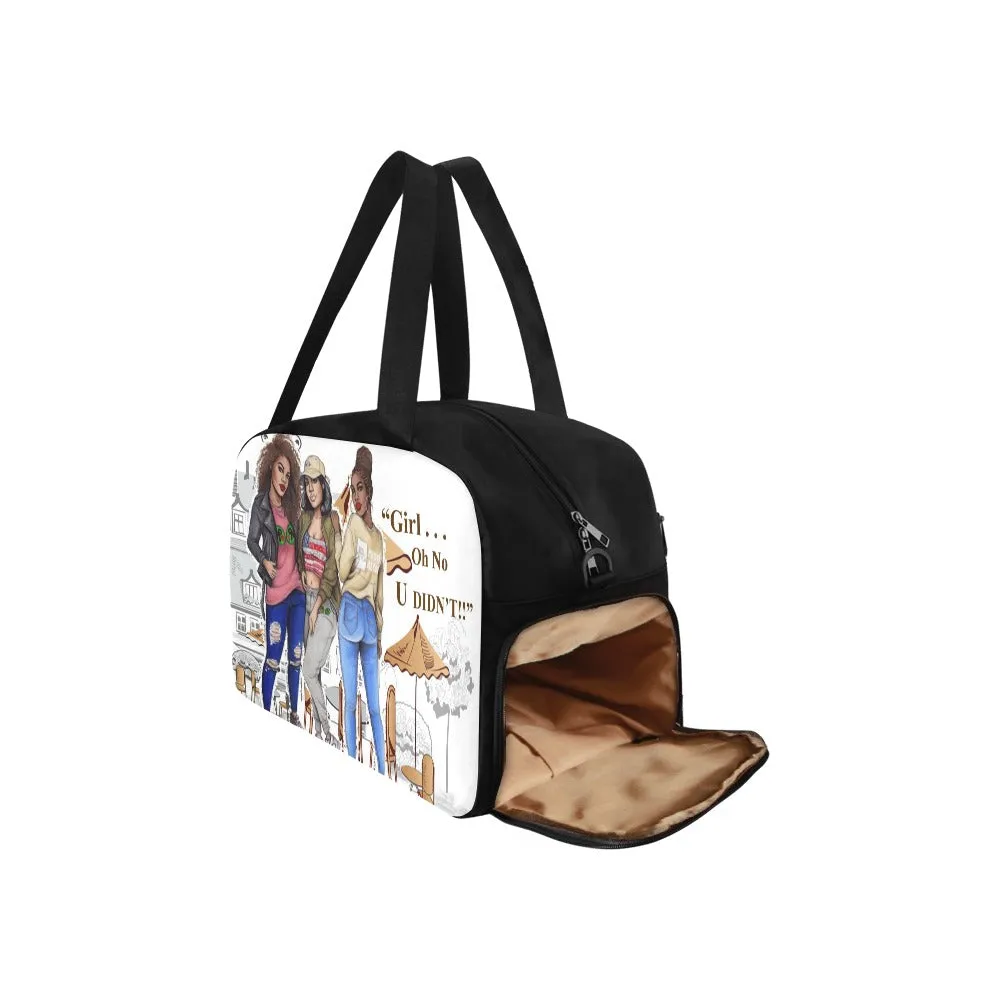 Girl Oh No U Didn't Travel Bag w/Shoe Compartment