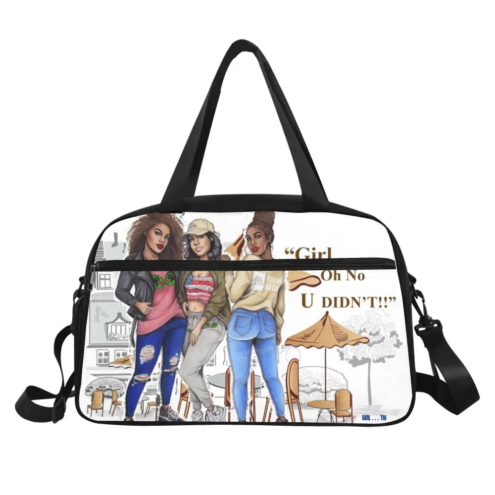 Girl Oh No U Didn't Travel Bag w/Shoe Compartment
