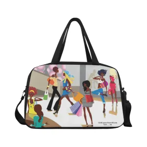 Girl We Luv Shopping Travel Bag w/Shoe Compartment