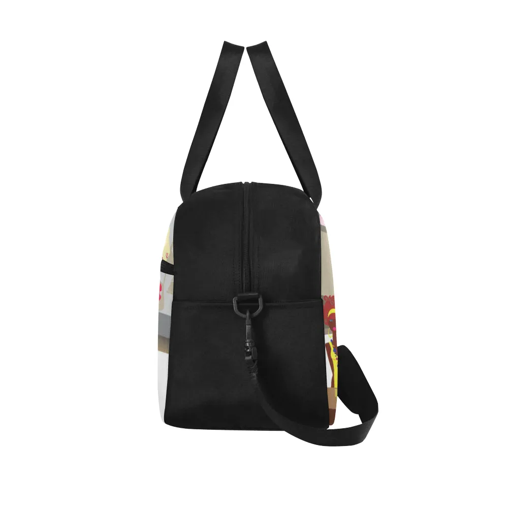 Girl We Luv Shopping Travel Bag w/Shoe Compartment
