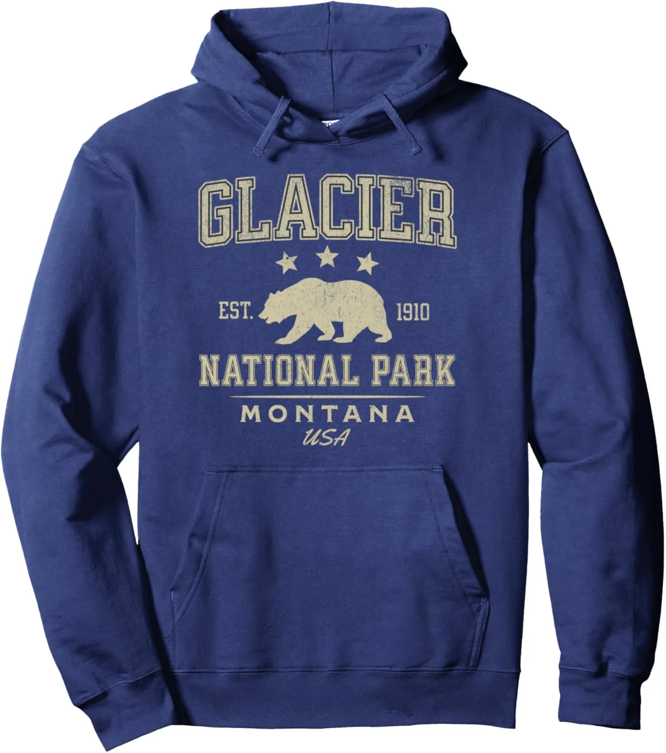 Glacier National Park Montana Nature Hiking Outdoors Pullover Hoodie