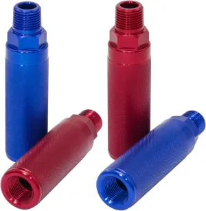 Glad Hand Grips, 2 Pack Aluminum Red/Blue Gladhand Handles Glad Hand Extension Handles for Semi Trucks Trailers