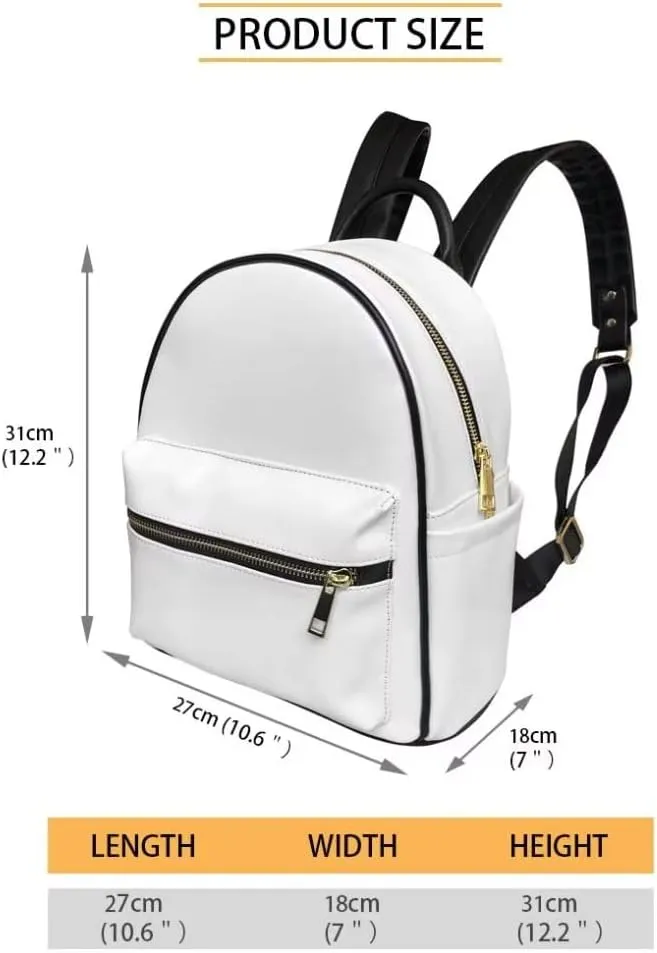 GLENLCWE Cartoon Santa Claus Leather Backpack Purse and Wallet Credit Card Holder Mini Backpack Anti Thief Multipurpose Backpack for Women and Girls