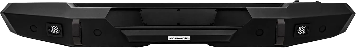 Go Rhino Trailline Straight Rear Bumper | Mild Steel, Textured Black | 272115T | Fits 2018 - 2024 Jeep Wrangler JL & JLU
