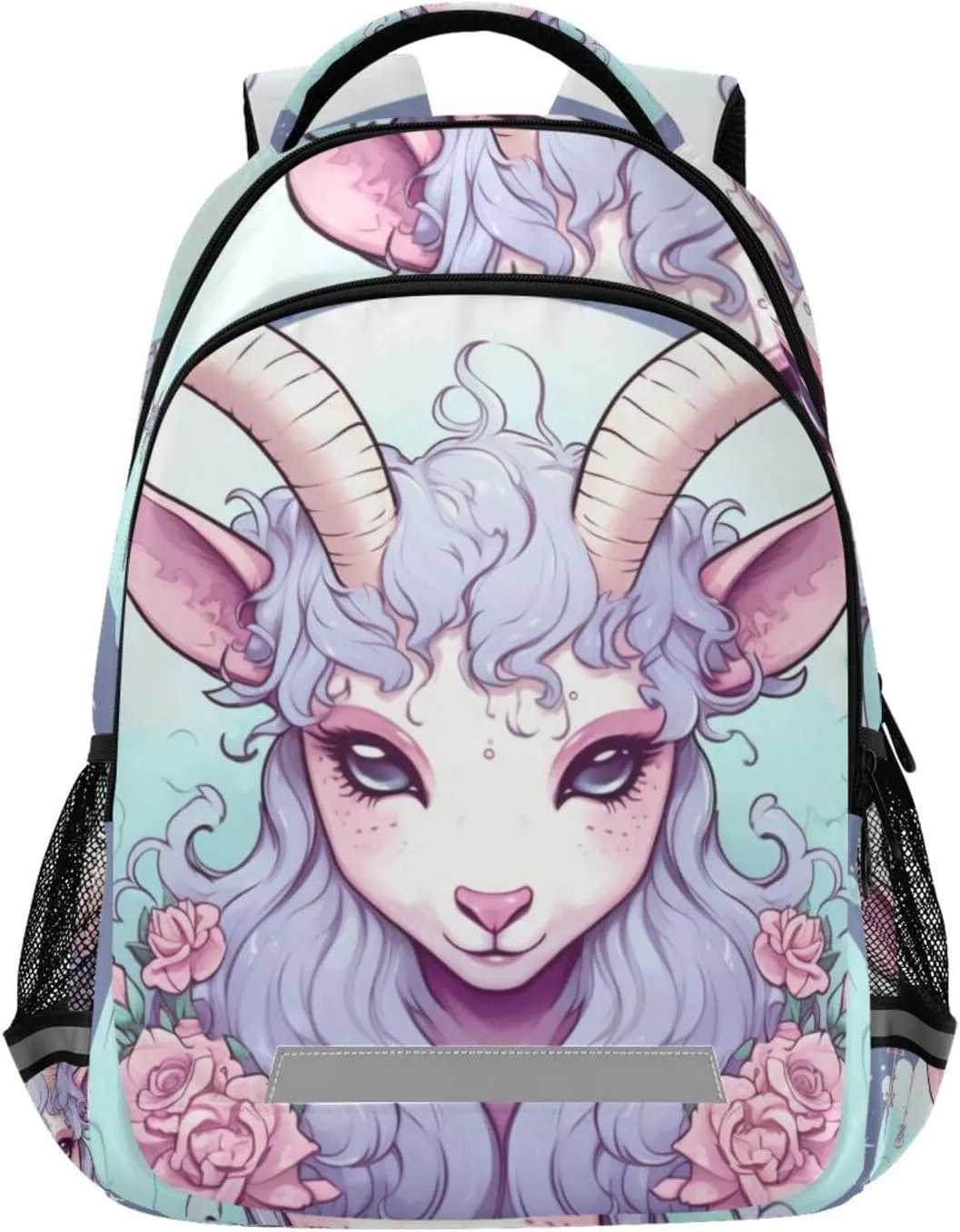 Goat Backpack 3rd 4th 5th Grade School Bookbag Travel Laptop Daypack Bag for Boys Girls