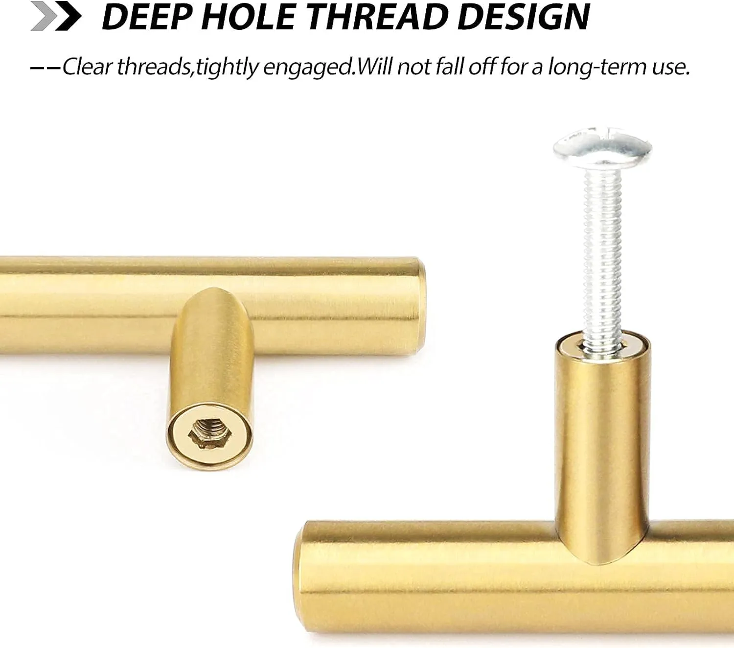 goldenwarm 15 Pack Gold Cabinet Pulls Gold Kitchen Cabinet Handles Drawer Handles 76mm Furniture Door Hardware - LS201GD76 Brushed Brass Dresser Handles Modern Closet Door Pulls 3in Hole Centers