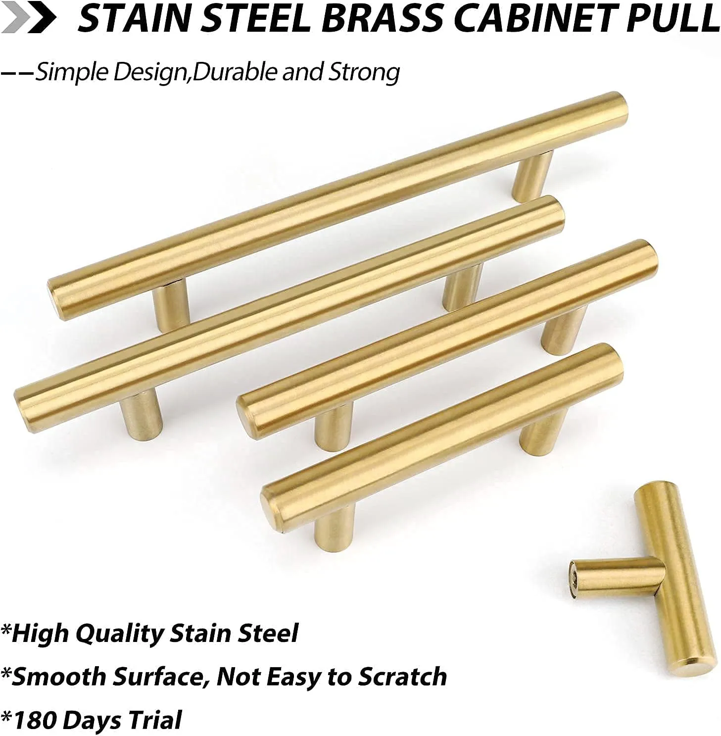 goldenwarm 15 Pack Gold Cabinet Pulls Gold Kitchen Cabinet Handles Drawer Handles 76mm Furniture Door Hardware - LS201GD76 Brushed Brass Dresser Handles Modern Closet Door Pulls 3in Hole Centers