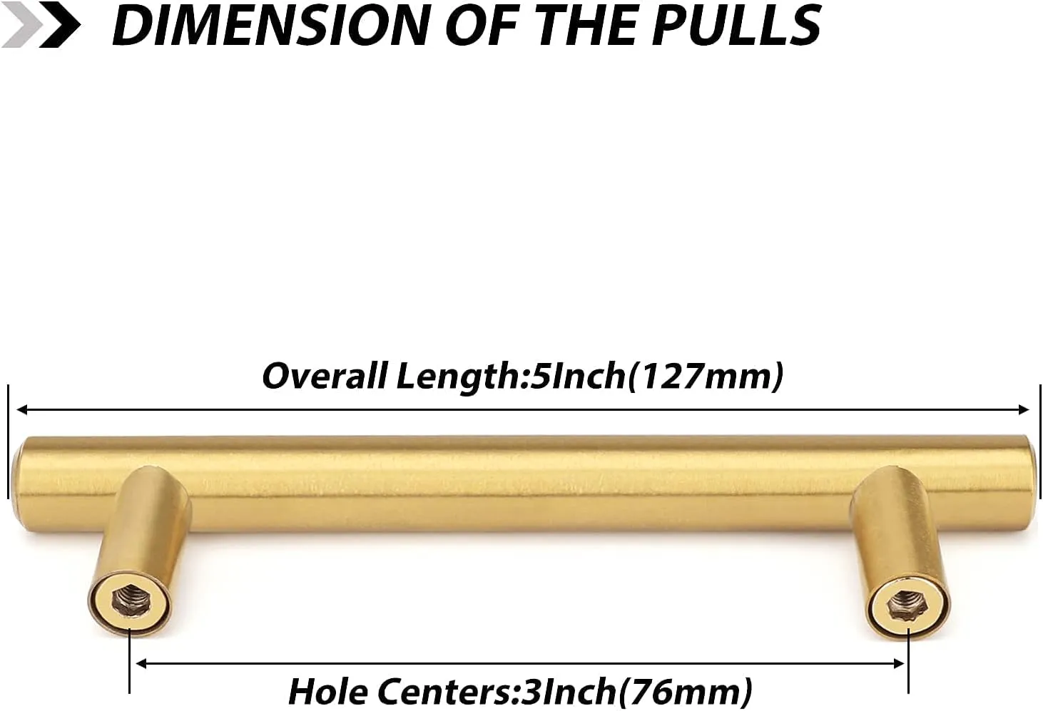 goldenwarm 15 Pack Gold Cabinet Pulls Gold Kitchen Cabinet Handles Drawer Handles 76mm Furniture Door Hardware - LS201GD76 Brushed Brass Dresser Handles Modern Closet Door Pulls 3in Hole Centers