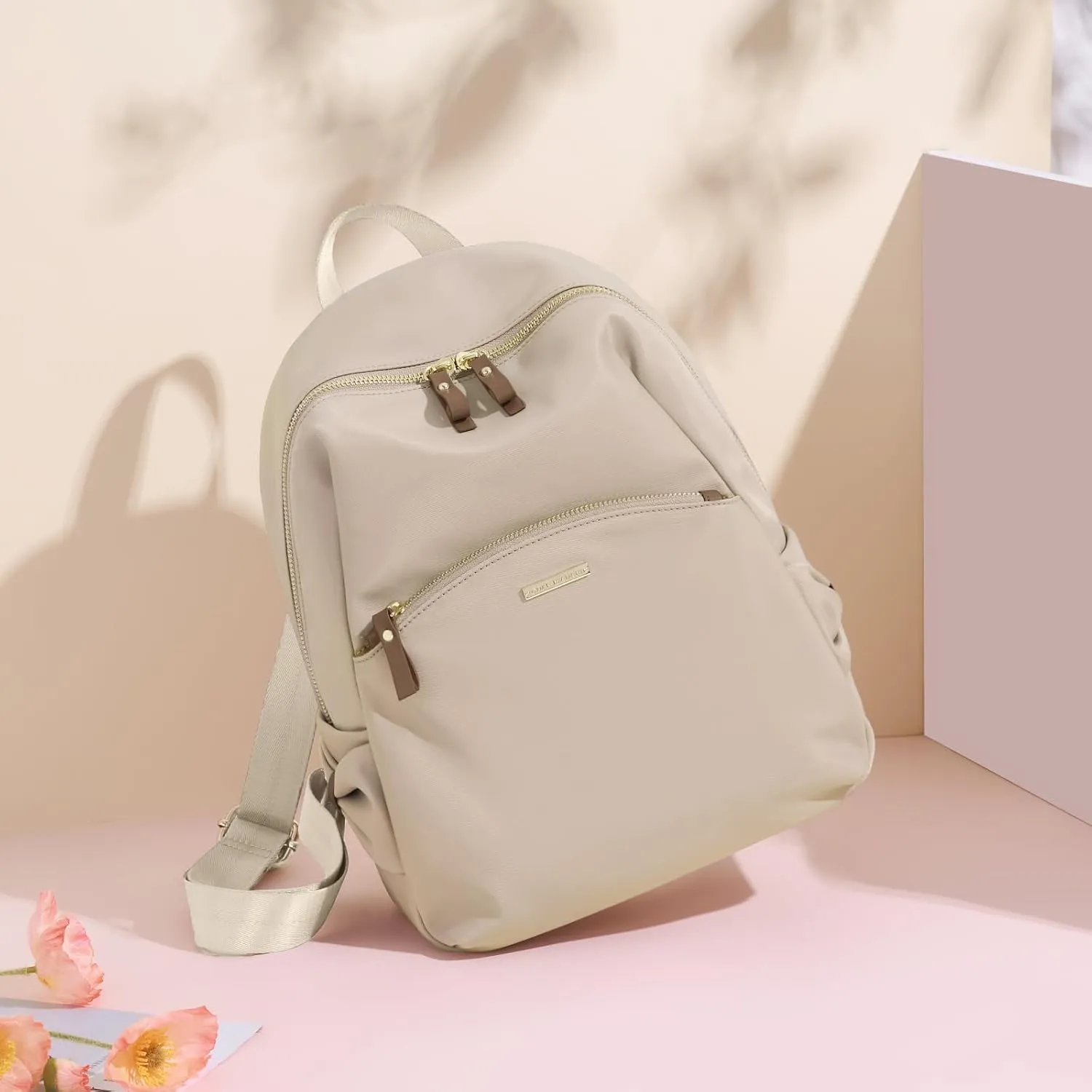 GOLF SUPAGS Stylish Backpack Purse for Women Casual Travel Daypack Mini Backpack Handbag Nylon Bookbag