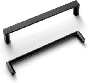 Goo-Ki (6 Pack 5 Inch(128mm) Modern Cabinet Pulls, Matt Black Cabinet Handles for Dresser,Wardrobe&Cupboard,Zinc Alloy Kitchen Cabinet Handles