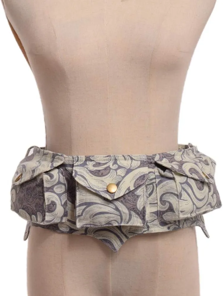 GRACEART Burning man Cotton Canvas Waistbag Steampunk Travel Utility Belt Ren Faire Waistbelt