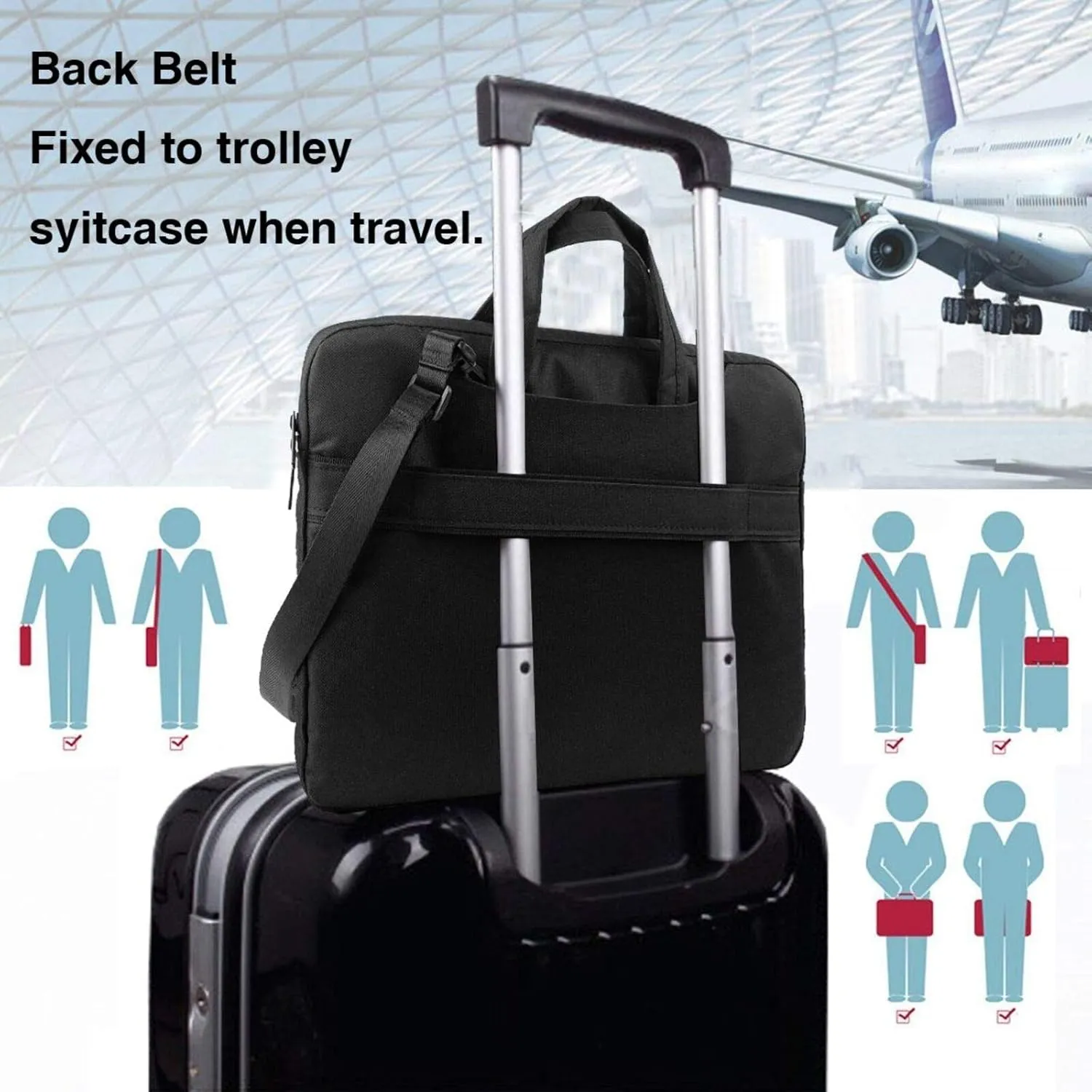 Green Leaf Laptop Bag,Laptop Sleeve Bag for Women Men 13/14/15.6 Inch,Portable Shoulder Laptop Case Bag,Thin