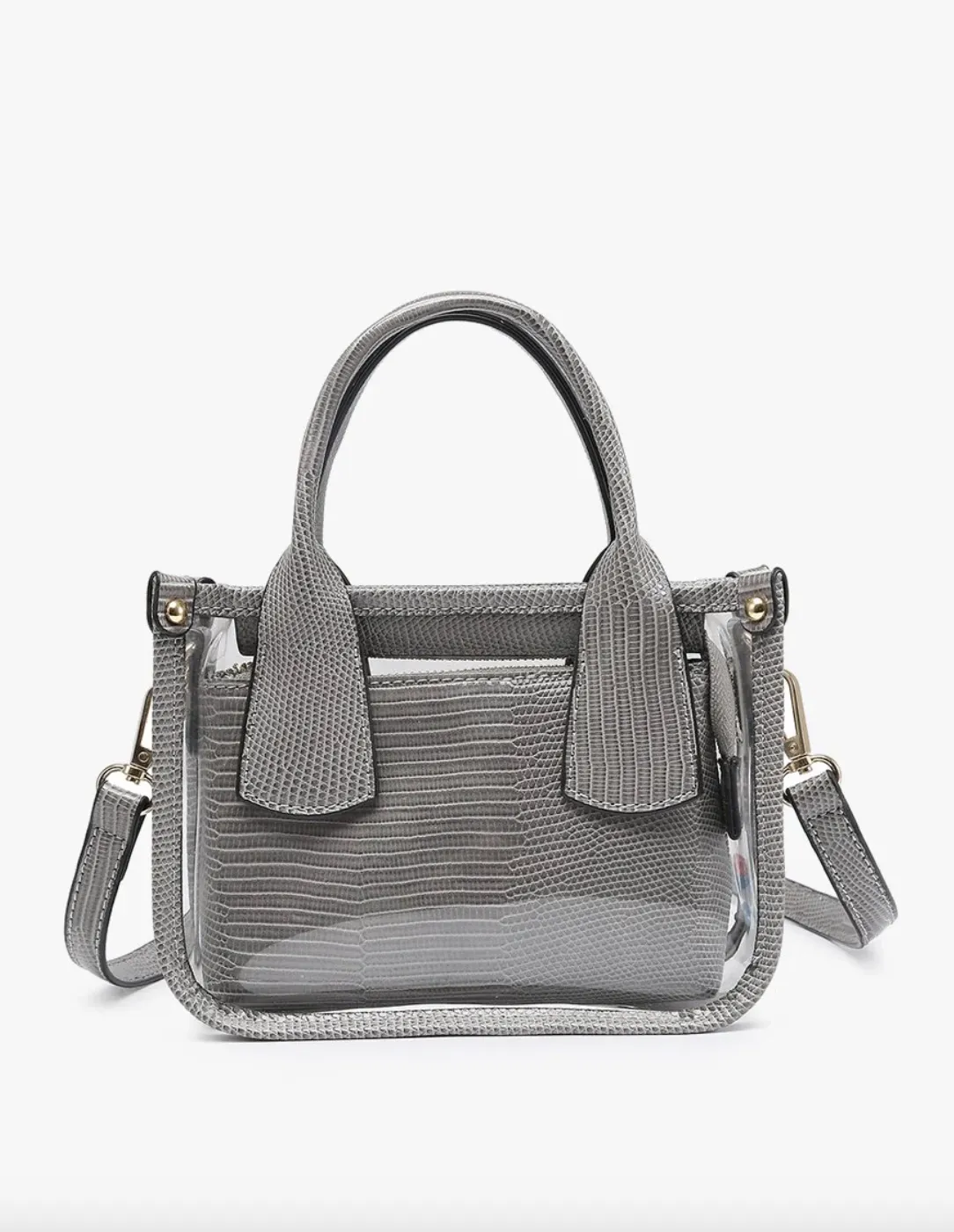Grey Stadium Clear Bag