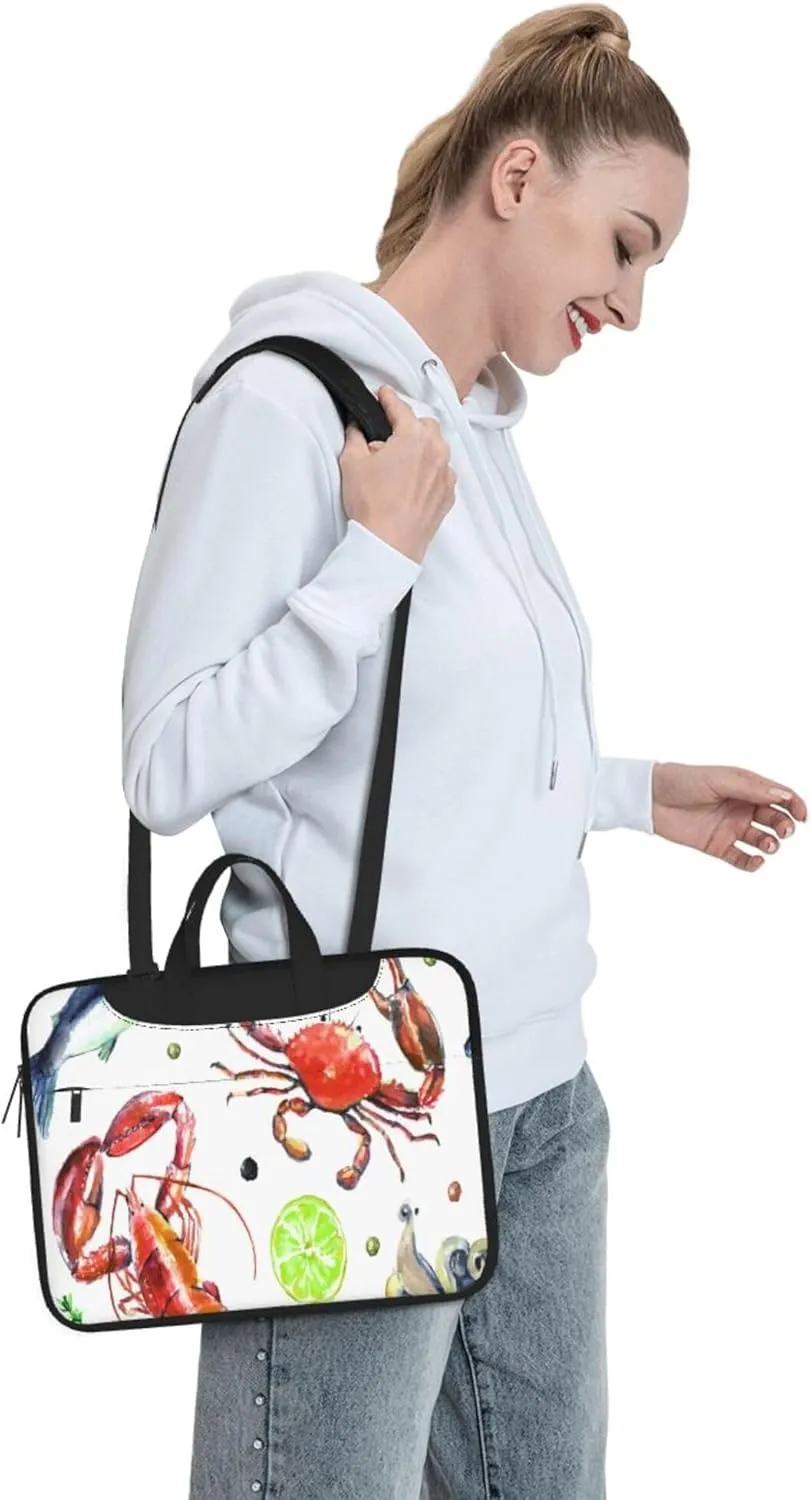 Greyhound Black Pet Dog Laptop Shoulder Bag ​for Men Women, Computer Carrying Case Messenger Bag with Strap