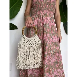 GSA Wooden Handle Woven Bag