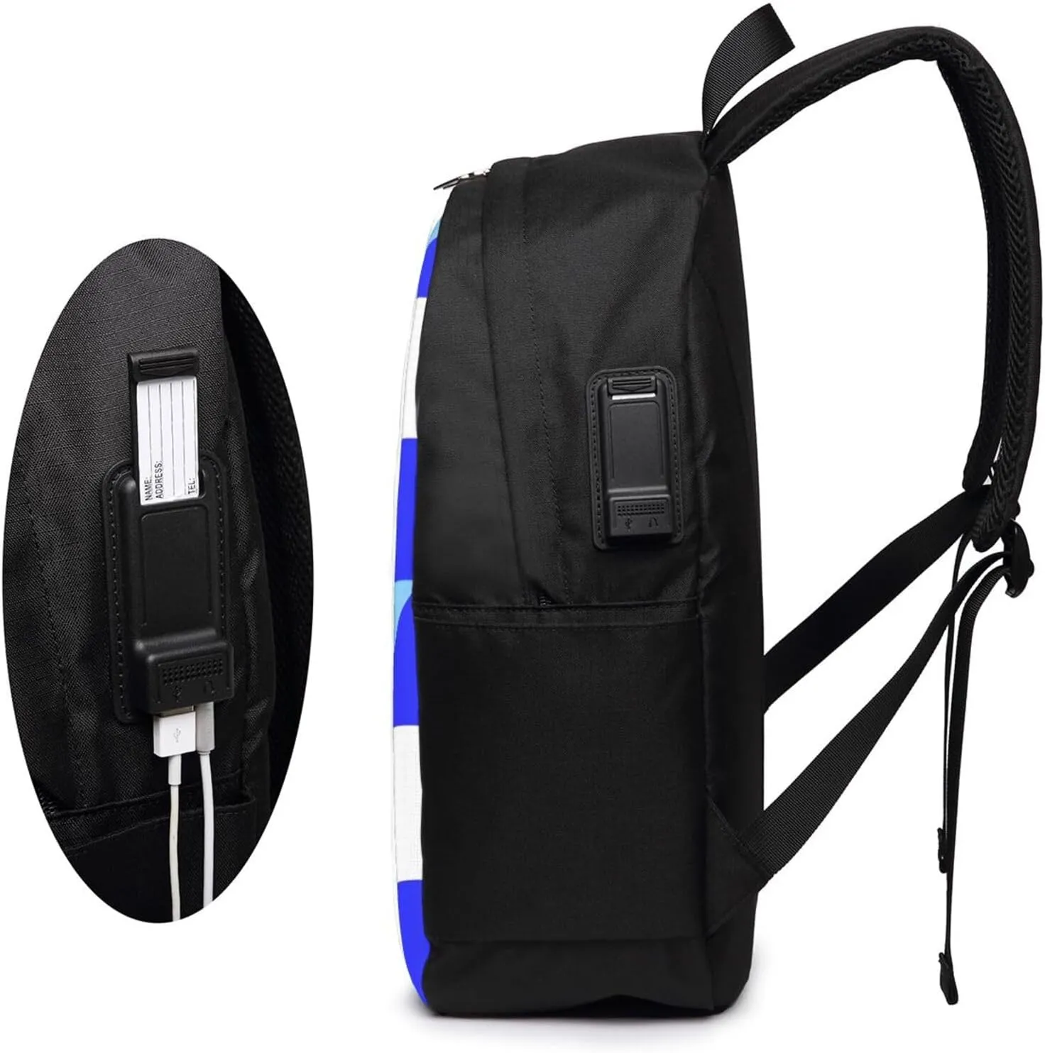 Guatemala Honduras Flag Travel Backpack 17-Inch Laptop Backpacks Business Rucksack Casual Sport Daypack with USB Charging Port Carry-on Bag for Camping Biking
