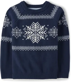 Gymboree Baby Boys' and Toddler Long Sleeve Crew Neck Pullover Sweater
