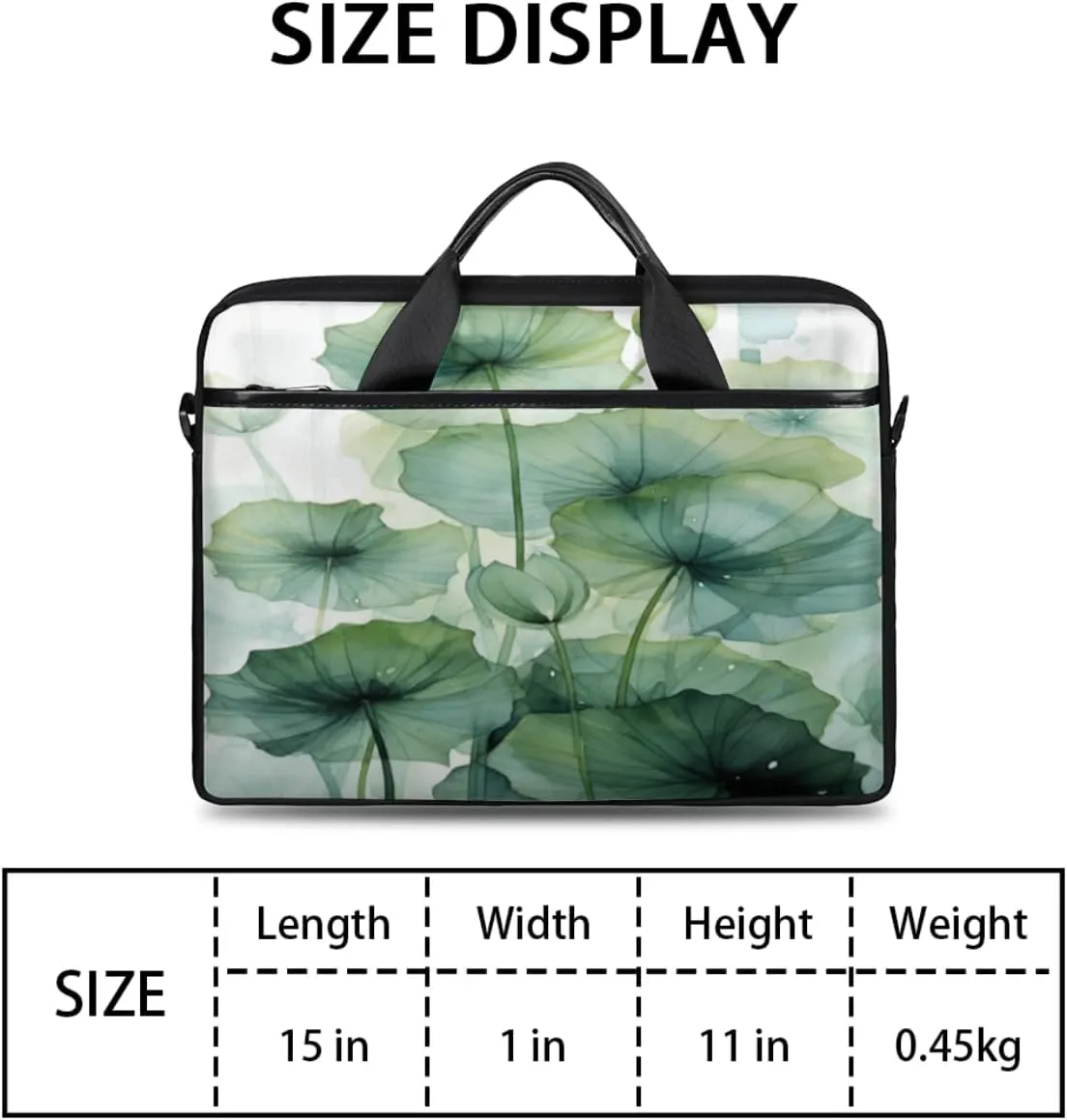 Halloween Town Laptop Bag for Men Women 13-15 Inch Case Bags Sleeve Shoulder with Anti Slip Removable The Pad Straps
