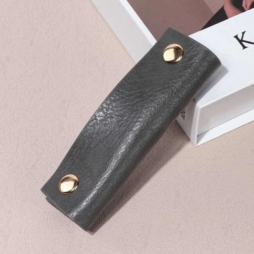 Handbag Handle Covers Sdjdhej 2 Pcs Pu Leather Luggage Handle Wraps Wallet Handle Protectors Travel Accessories (Grey)