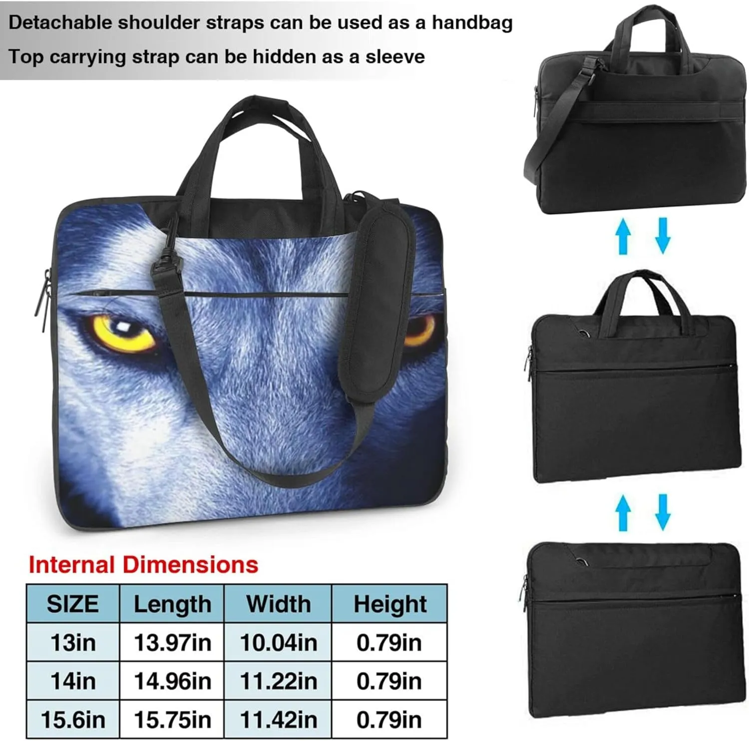 Hawaiian Surfer Sea Palm Trees Retro Laptop Shoulder Bag ​for Men Women, Computer Carrying Case Messenger Bag with Strap