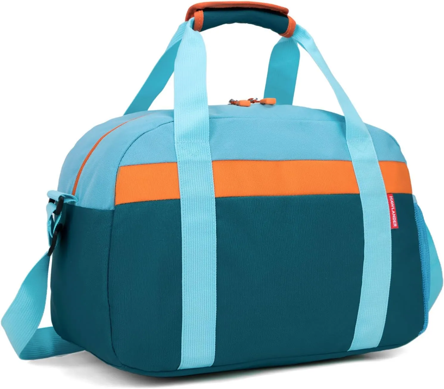 HawLander Small Duffle Bag for Kids Boys or Girls, Gym Bag for Sports (Teal Blue)