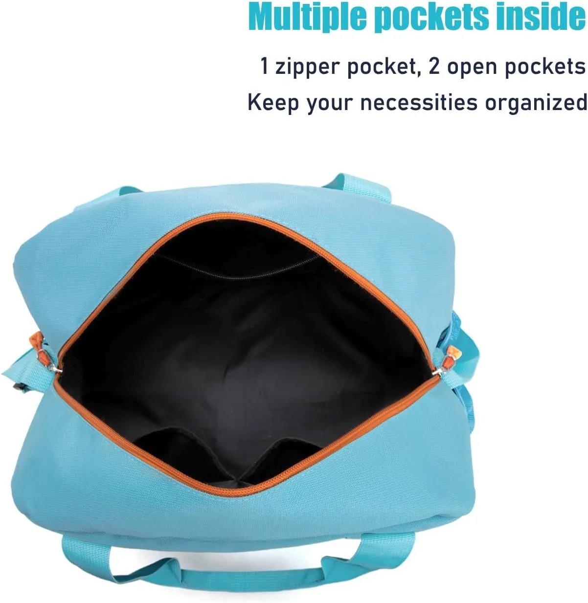 HawLander Small Duffle Bag for Kids Boys or Girls, Gym Bag for Sports (Teal Blue)