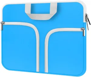 HESTECH Chromebook Case,11.6-12.3 Laptop Sleeve Neoprene Computer Bag Handle Protective Cover for Acer R11/Spin 311/HP Stream/Samsung/Surface Pro X/7/6/5/4/Go 12.4"/13 inch MacBook Air/Pro M2 M1,Blue