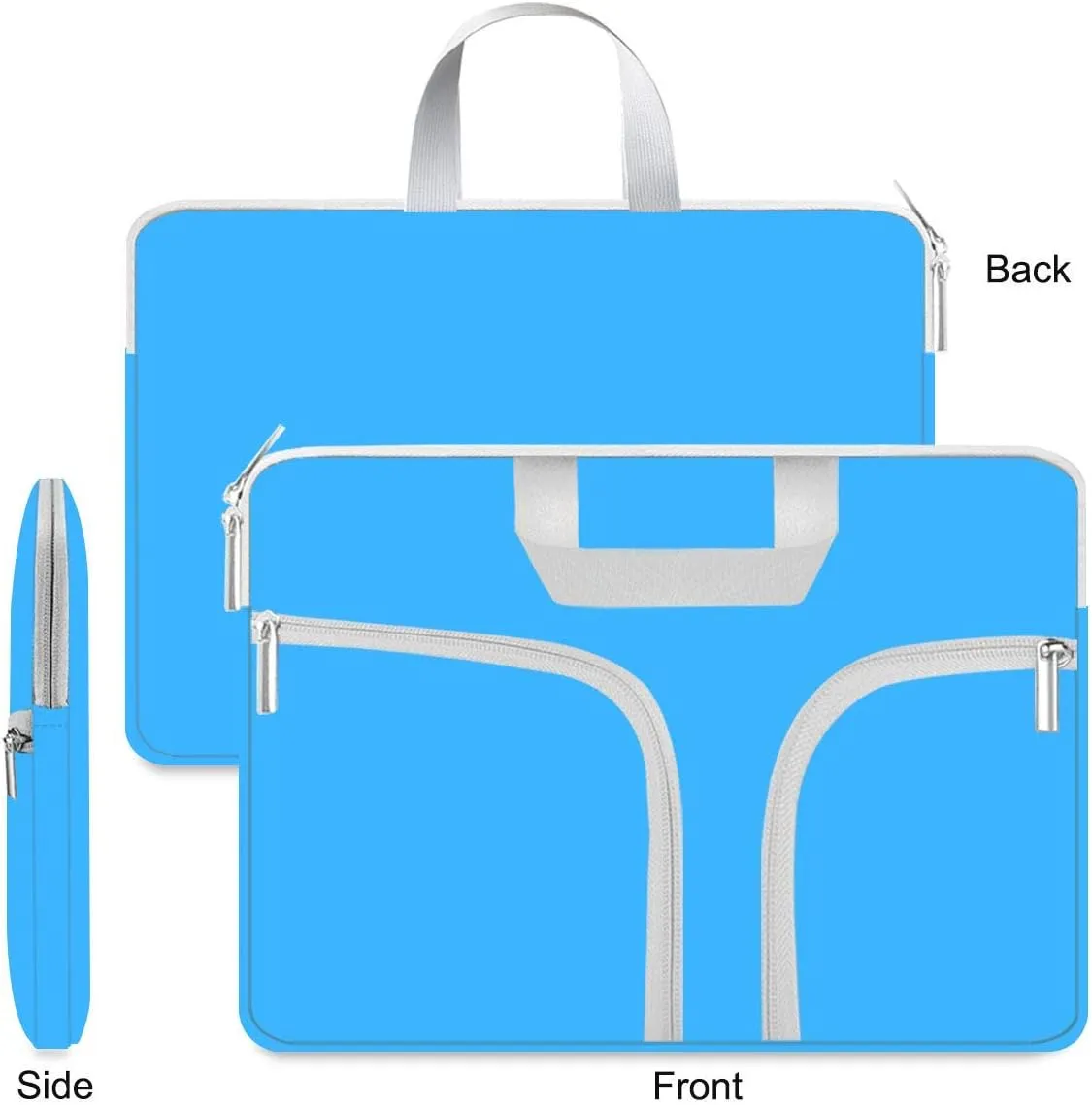 HESTECH Chromebook Case,11.6-12.3 Laptop Sleeve Neoprene Computer Bag Handle Protective Cover for Acer R11/Spin 311/HP Stream/Samsung/Surface Pro X/7/6/5/4/Go 12.4"/13 inch MacBook Air/Pro M2 M1,Blue