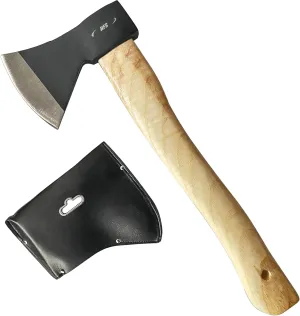 HFS(R) Chopping Axe Hatchet Axe Fraxinus Wood Handle Throwing Axe Camping Splitting Chopping High Carbon Steel Head Weight 600g 21oz