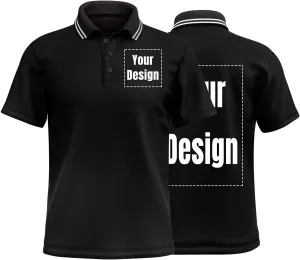 Hi Vis Safety Polo Shirt Custom Your Logo Short Sleeve T-Shirts with Reflective Strips