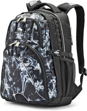 High Sierra Swerve Laptop Backpack, Black Steam/Black, One Size