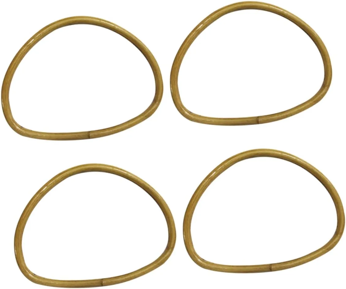 Homoyoyo Handbag Handles Set 4 Semi-Circular Purse Holders Elegant and Smooth DIY Accessory for