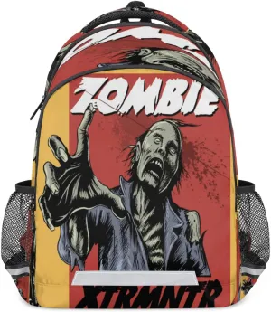 Horror Zombie Pattern Backpack for Boys Girls Kids Schoolbag Children School Bookbag,Women Men Casual Daypack Students College Bookbags Travel Bags