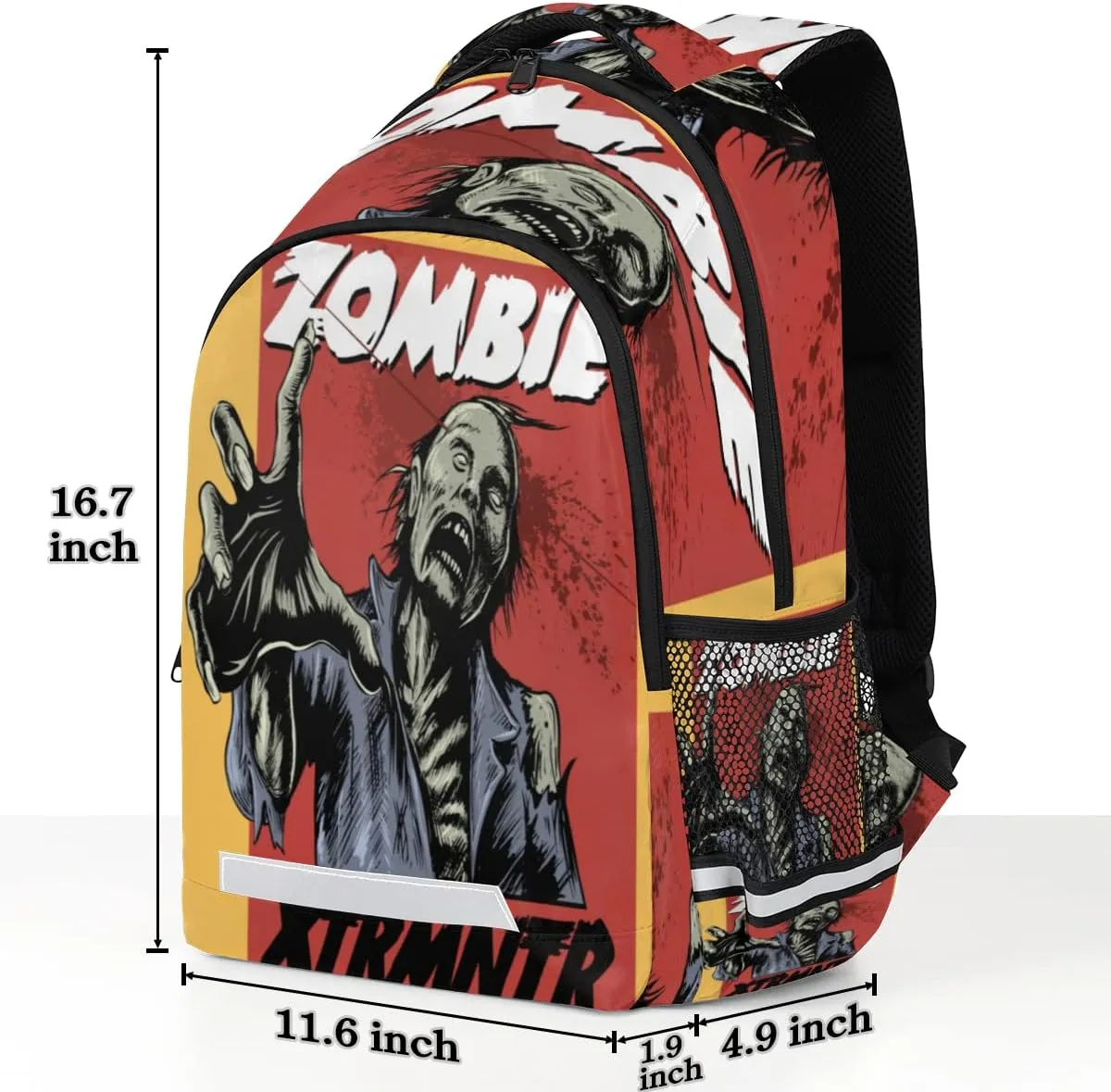 Horror Zombie Pattern Backpack for Boys Girls Kids Schoolbag Children School Bookbag,Women Men Casual Daypack Students College Bookbags Travel Bags