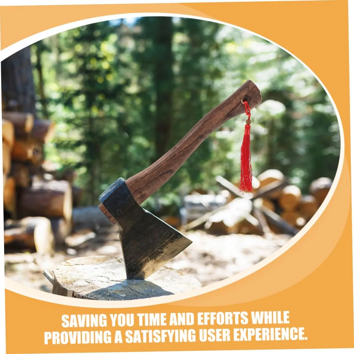 Housoutil 2pcs Wooden Axe Handle Replacement Handle for Axe Ergonomic Design for Woodworking Camping and Outdoor Use Versatile for Performance